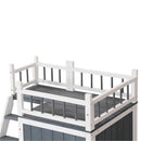 GAOMON 730*530*660cm Pet House Cat Dog Kennel With Open Door Top Fence