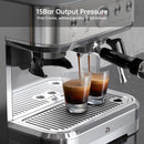 GAOMON Espresso Machine with Milk Frother and Grinder 15 Bar Automatic Espresso Coffee Machine Coffee Maker