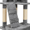 GAOMON 66 Inch Sisal Cat Climbing Frame Cat Tree Tower Cat Pet Toy GREY