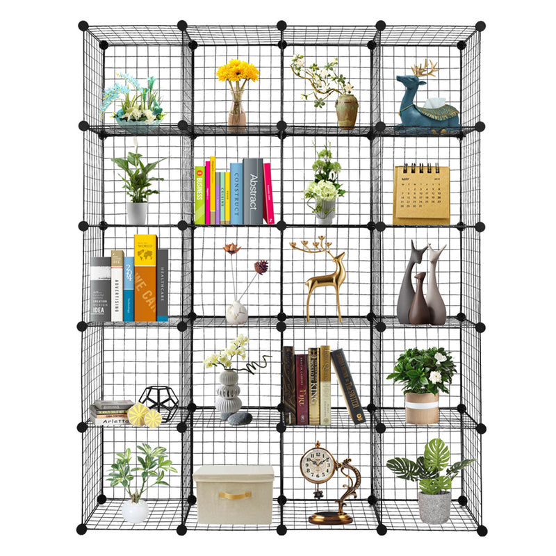 RONSHIN Diy 20-cube Storage Rack Multifunctional Unit Modular Organizer