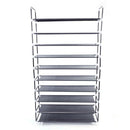 GAOMON 10 Tiers Shoe Rack Storage Cabinet for 50 Pairs Black