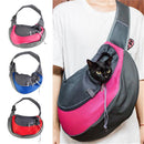 GAOMON Pet Sling Bag Breathable Mesh Travel Safe Single Shoulder Bag Rose Red