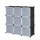 GAOMON Storage Organizer Diy 9-Cube Storage Shelving With Doors