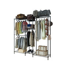 GAOMON Portable 4 Rows Clothes Rack with 7 Layers Shelves Garment Rack