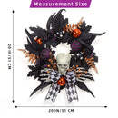 GAOMON Halloween Wreath for Front Door Skeleton Decorations