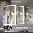 GAOMON LED Bathroom Mirror 20 x28  Large Dimmable Wall Mirrors with Front Backlight Anti Fog Shatter-Proof