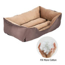 GAOMON 28" Pet Mat Kennel For Pet Cat Dog Non-slip Bottom Brown