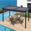 GAOMON Outdoor Patio Retractable Pergola Shady Shelters