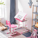 GAOMON Kids Student Desks Chairs Set Liftable Table Set Without Front Baffle Reading Stand Lamp