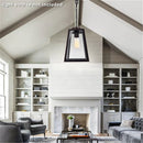 GAOMON 110-240v Chandelier E26 Lantern Pendant Light for Dining Room Kitchen Hallway Black