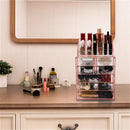 GAOMON 2pcs Makeup Organizer Cosmetic Storage Drawers Pink