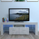 GAOMON TV Stand Cabinet Modern with 2 Storage Drawer White