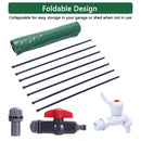 GAOMON 100 Gallon Folding Rain Barrel Foldable Rain Bucket Indoor Outdoor Green