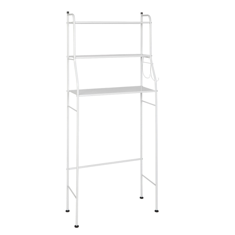 RONSHIN 3-tier Bathroom Storage Rack Towels Toiletries Toilet Organizer White