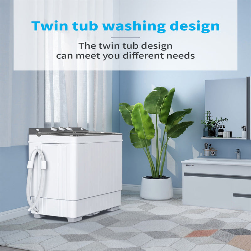 ZOKOP Xpb65-2288s Twin Tub Washing Machine 110v 420w Double Tub US Plug