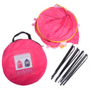GAOMON Realeos Portable Folding Play Tent Children Kids Castle Pink