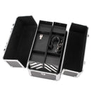 GAOMON Double-open Cosmetic Storage Box Travel Beauty Cosmetic Case Black