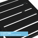 GAOMON 2PCS Vertical Grid Iron Dining Chair with Arms Backrest