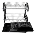 GAOMON Double-Layers Drain Shelf Multifunctional Bowls Dishes Chopsticks Spoons Storage Racks