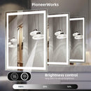 GAOMON LED Bathroom Mirror 24 x40 Large Dimmable Wall Mirrors with Front & Backlight Anti-Fog Shatter-Proof