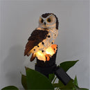 GAOMON LED Garden Lights Solar Night Lights Owl Shape Lawn Lamp Brown