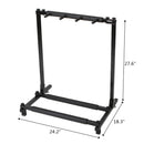 GAOMON Multi Guitar Stand Triple Folding Holder Rack Bass Acoustic Guitar Bracket Shelf
