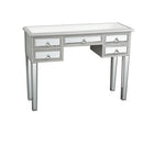 GAOMON Mirrored Desk Vanity Table With 5 Drawers For Home Bedroom Storage