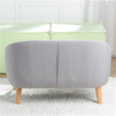 GAOMON Children Sofa for 2 Kids with Detachable Cushion for Living Room Grey