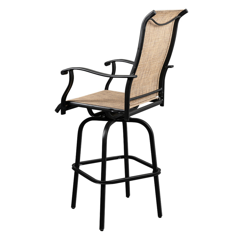 ALICIAN 2PCS Swivel Bar Chair Adjustable Long Service Life Patio Swivel Bar Stool