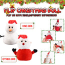GAOMON Flip Christmas Doll Santa Claus Plush Snowman Toy Double-Sided Stuffed Plush Soft Doll