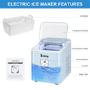 ZOKOP Ice Maker 26lbs/12kg/24h with Plastic Lid Blue