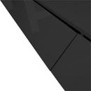 GAOMON TV Stand with Colorful Light Strip Wall-mounted TV Cabinet Black