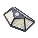 GAOMON 100led Solar Wall Lights Waterproof Motion Sensor Light Black