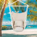 GAOMON Hammock Chair Durable Hanging Chair with Two Pillows Beige