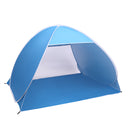 GAOMON Automatic Beach Tent Pop Up Waterproof Breathable Sun Umbrella Blue