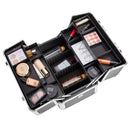 GAOMON Double-open Cosmetic Storage Box Travel Beauty Cosmetic Case Black