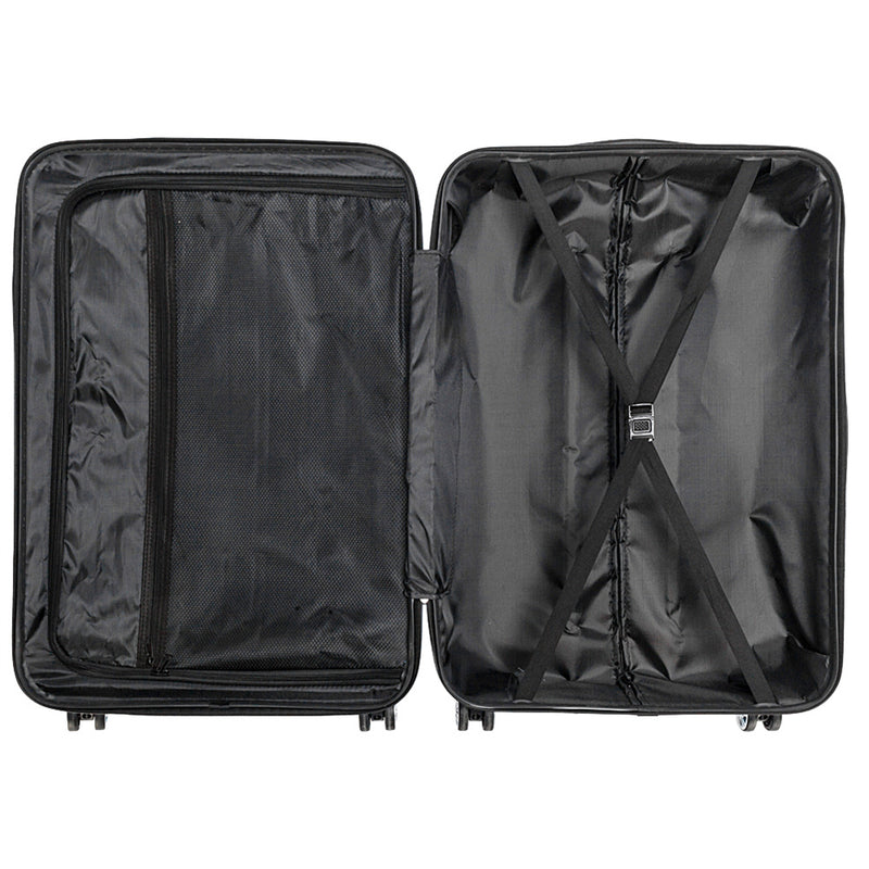 RONSHIN 3pcs 3-in-1 Large Capacity Traveling Storage Suitcase Blue