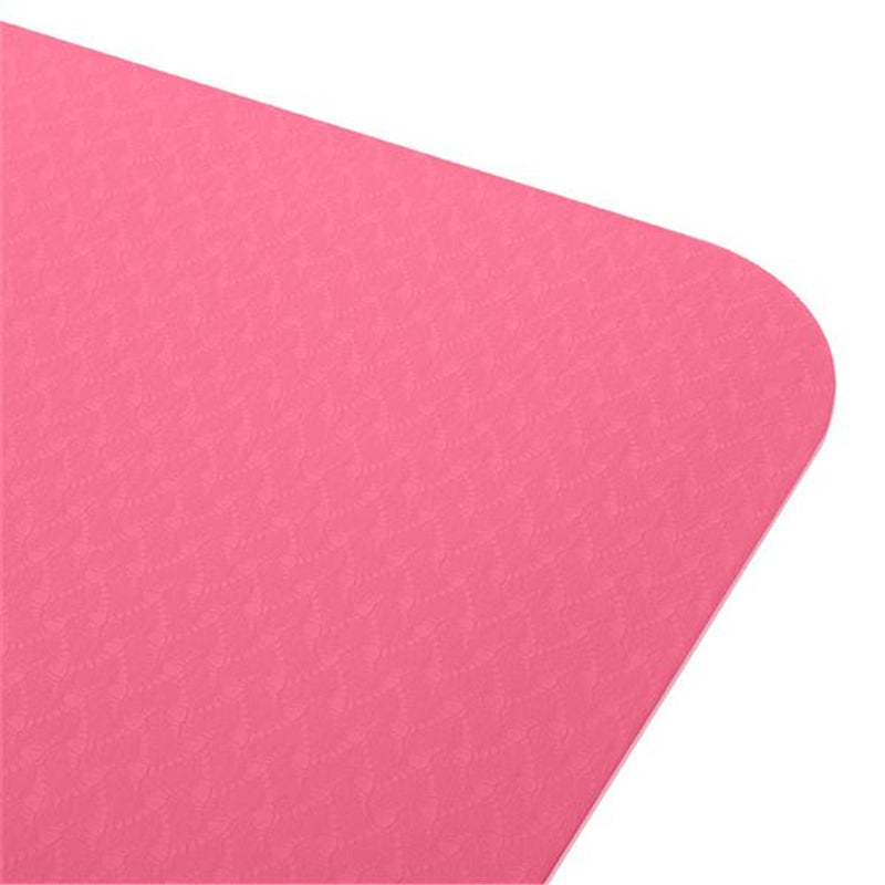 DSSTYLES TPE Yoga Mat 183*61*6cm Non-slip Gym Pad Pink