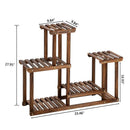 GAOMON 4 Tier 7 Potted Pine Plant Stand Flower Rack Garden Shelves