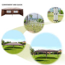 GAOMON 4 Sides Dark Coffee Color 2 Windows Right-angle Foldable Dark Brown