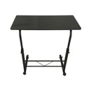 GAOMON Side Table Height Adjustable Coffee Snack Table Black