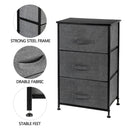 GAOMON 3-layer Home Storage Dresser Bedside Cupboard Small Standing Organizer