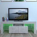 GAOMON TV Stand Cabinet Modern with 2 Storage Drawer White