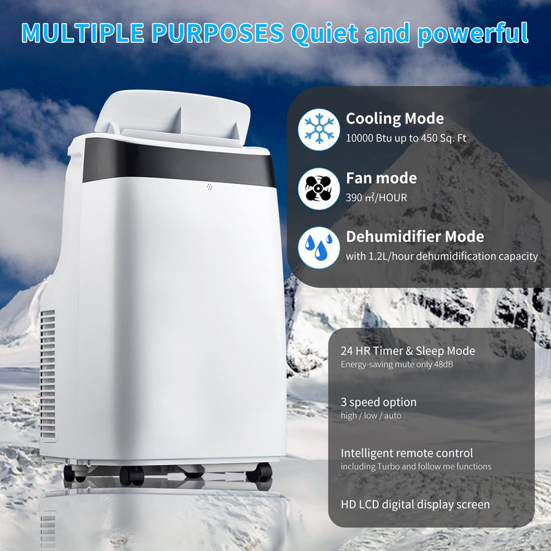 Portable Air Conditioner With Follow Me Remote Control