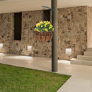 GAOMON 4pcs 12 Inch Round Coconut Palm Hanging Basket Thickened Rust-Proof Plant Holder