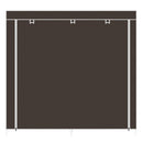 GAOMON 7 Layers 14 Grids Shoe Rack Cabinet 110*28*115cm Storage Dark Brown