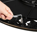 GAOMON Round Dining Table Easy To Assemble Table 81x81x104cm Bronze