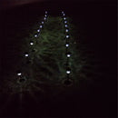 GAOMON 10pcs/set Garden Lawn Light Small Tube Light Solar Light  White