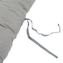 GAOMON Folding Chair Cushion Portable Comfortable 124x48x8cm Grey