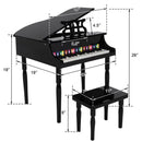 GAOMON Children 30-key Wooden Piano with Music Stand Mechanical Sound Black